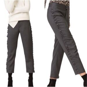 Club Monaco Grey Rotheo Ruffle Trim Pants New Size 4
